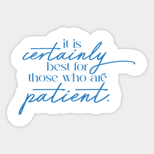 patient Sticker